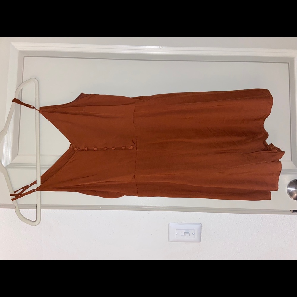 Burnt orange F21 romper